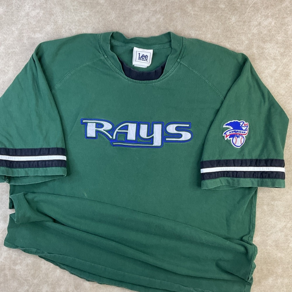 Vintage Tampa‎ Bay Rays T-Shirt 90s Y2K Lee Sport Embroidered Logo Men Sz XL - Picture 12 of 12